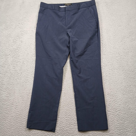 Banana Republic Pants Womens 12P Navy Ryan Wool Dress Trouser Petite Stretch - Picture 1 of 6